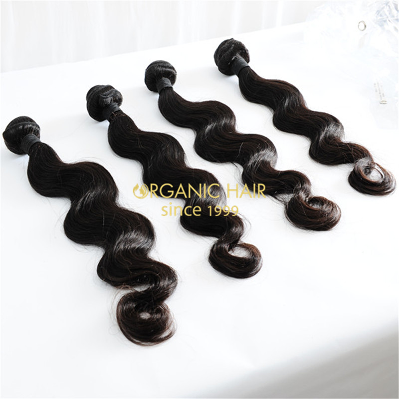 Black remy human hair extensions